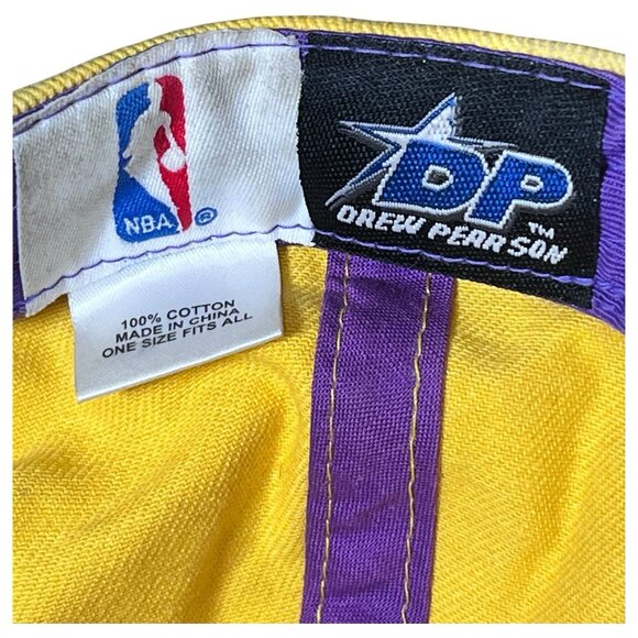 Vintage Los Angeles Lakers Drew Pearson Hat Embroidered Strapback Hat Cap Kobe - Picture 9 of 11
